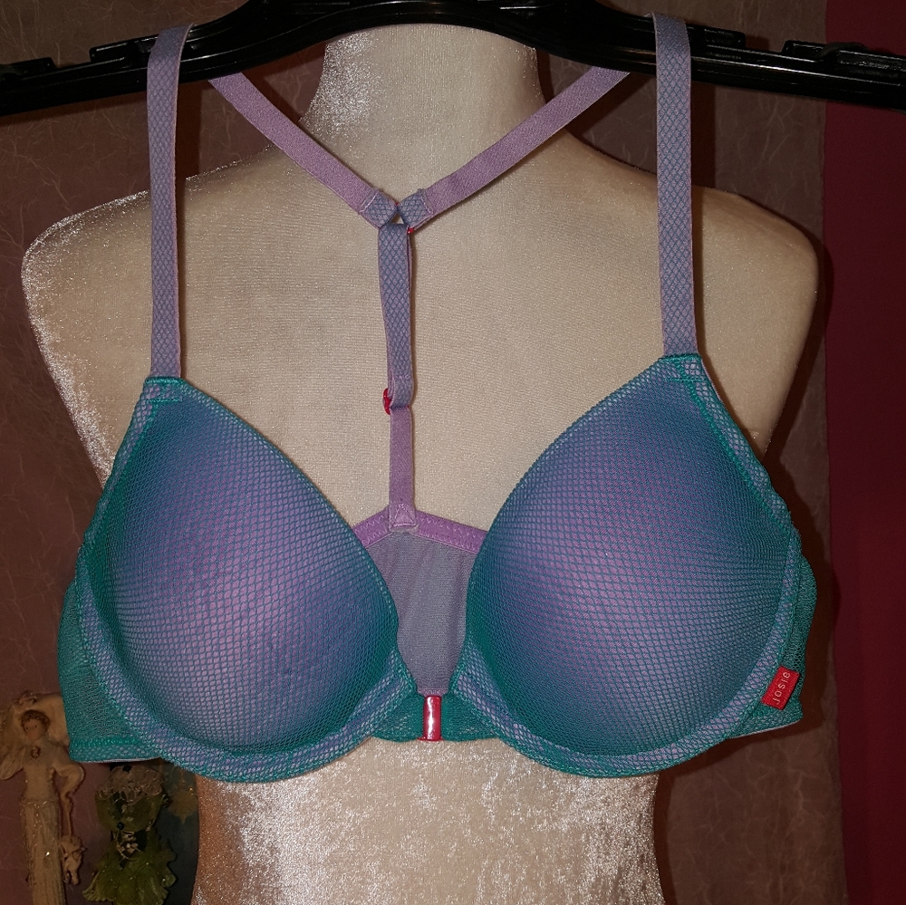 Natori Teal and Lavender Bra